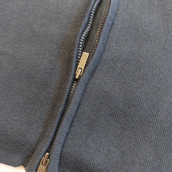 Nexus Apparel Women's Navy Full Zipper Sweater Size: XS - Picture 10 of 10